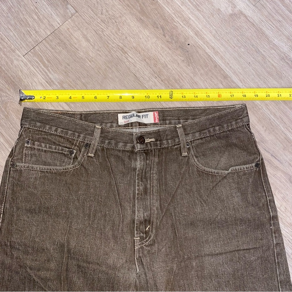 Mens Levi’s 505 jeans brown size 36x30 - Picture 2 of 11